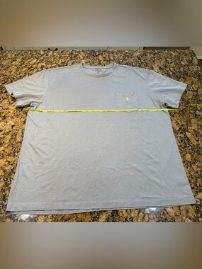 Polo by Ralph Lauren Gray Short Sleeve Pocket Tee with Neon Pony